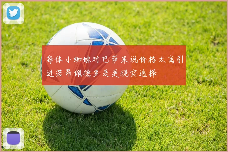 每体小蜘蛛对巴萨来说价格太高引进若昂佩德罗是更现实选择